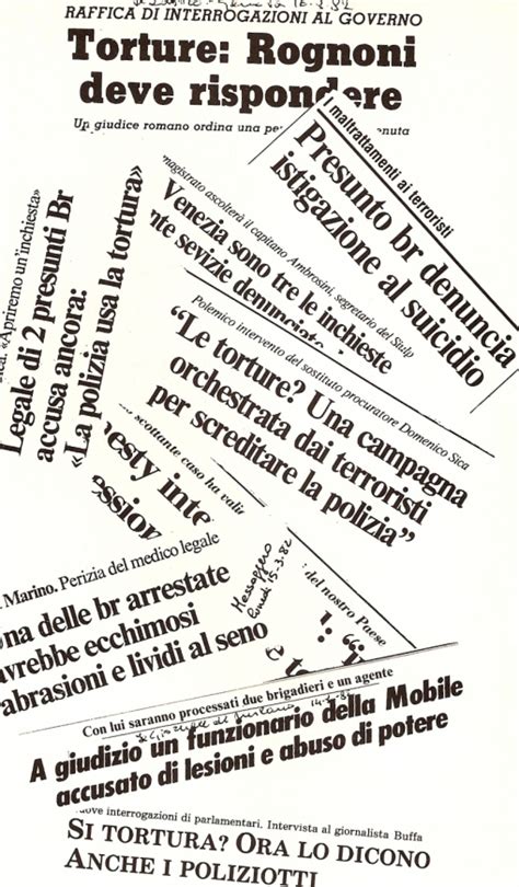 Le torture della Repubblica /2: Gennaio 1982 il metodo “De .